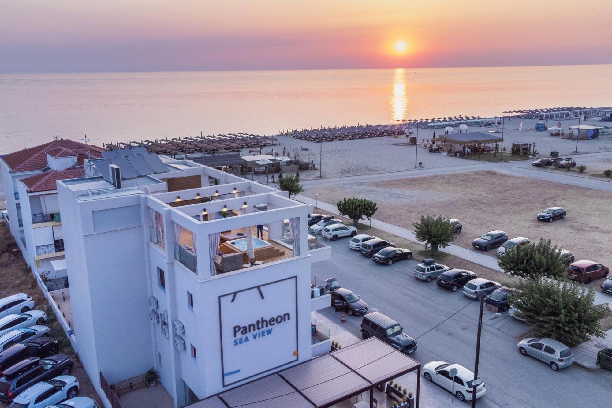Pantheon Sea View Aparthotel Neoi Poroi Exterior photo